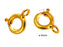 1 pc Spring Clasp, 6mm, Gold Plated