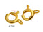 1 pc Spring Clasp, 7mm, Gold Plated