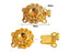 1 pc Jewelry Mechanical Clasp, 16x11mm, Gold Plated