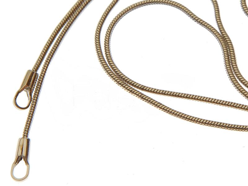1 pc Chain with Clasp, 48cm (19inch), Rhodium Plated