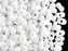 20 g Farfalle™ Beads Preciosa Ornela, 3.2x6.5mm, White Chalk (Opaque White), Czech Glass