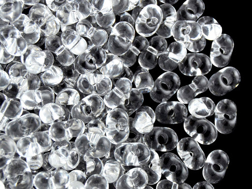 20 g Farfalle™ Beads Preciosa Ornela, 3.2x6.5mm, Crystal Transparent, Czech Glass