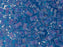 Half Tila Beads 5x2.3x1.9 mm 2 Holes Transparent Blue Matted Capri AB Miyuki Japanese Beads Blue Multicolored
