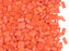 5 g Half Tila Beads 5x2.3x1.9 mm, 2 Holes, Opaque Orange Matted AB, Miyuki Japanese Beads
