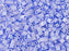 Half Tila Beads 5x2.3x1.9 mm 2 Holes Opaque Light Periwinkle Luster Miyuki Japanese Beads Blue