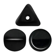 50 pcs Ilos® par Puca® Beads 5x5 mm Jet Black Czech Glass Black