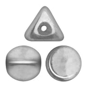 50 pcs Ilos® par Puca® Beads 5x5 mm Argentees Silver Czech Glass Silver