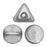50 pcs Ilos® par Puca® Beads 5x5 mm Argentees Silver Czech Glass Silver