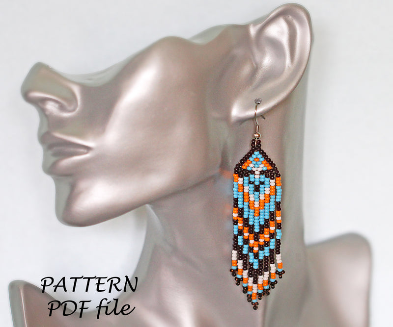 PDF Brick Stitch Earring Pattern (#6)