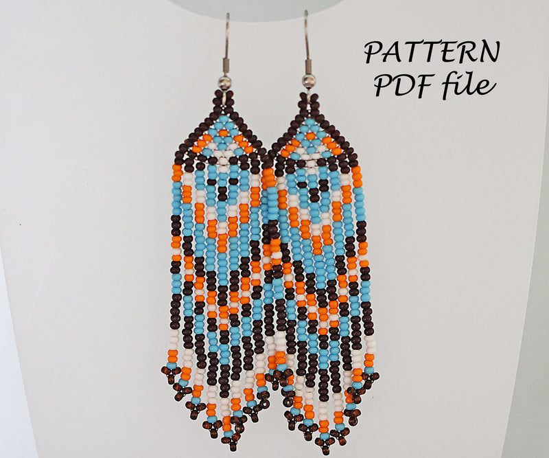 PDF Brick Stitch Earring Pattern (#6)