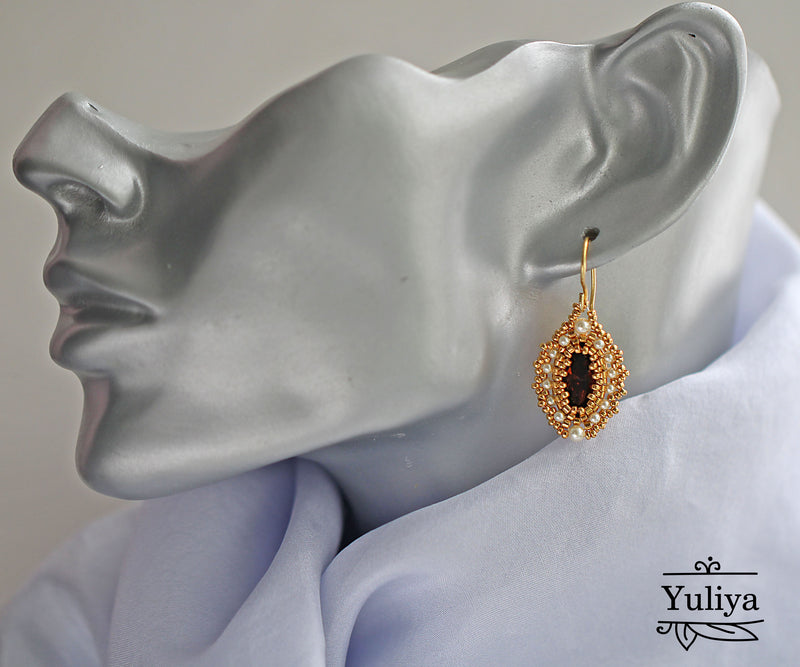 PDF Tutorial Earrings "Marina"