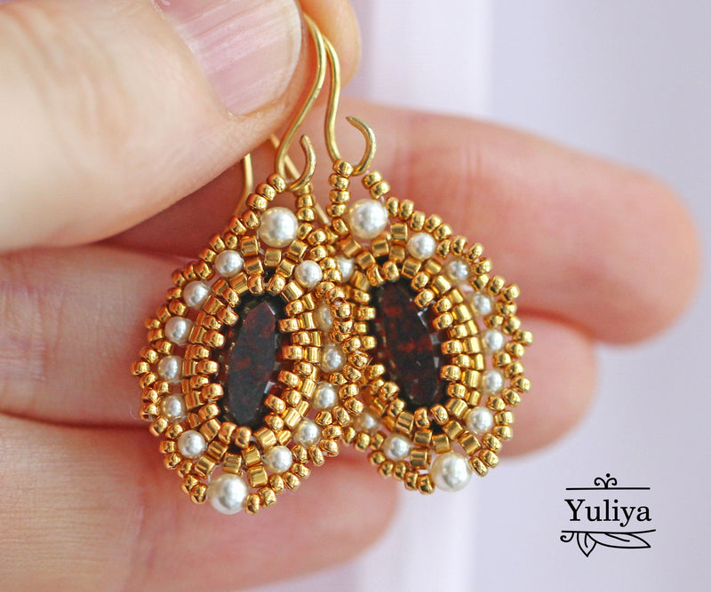 PDF Tutorial Earrings "Marina"