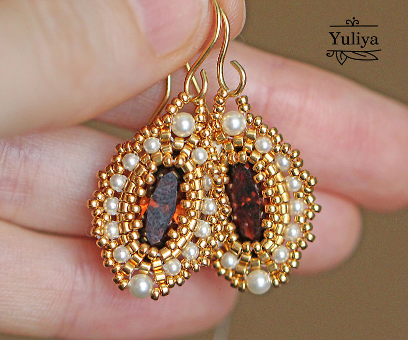 PDF Tutorial Earrings "Marina"