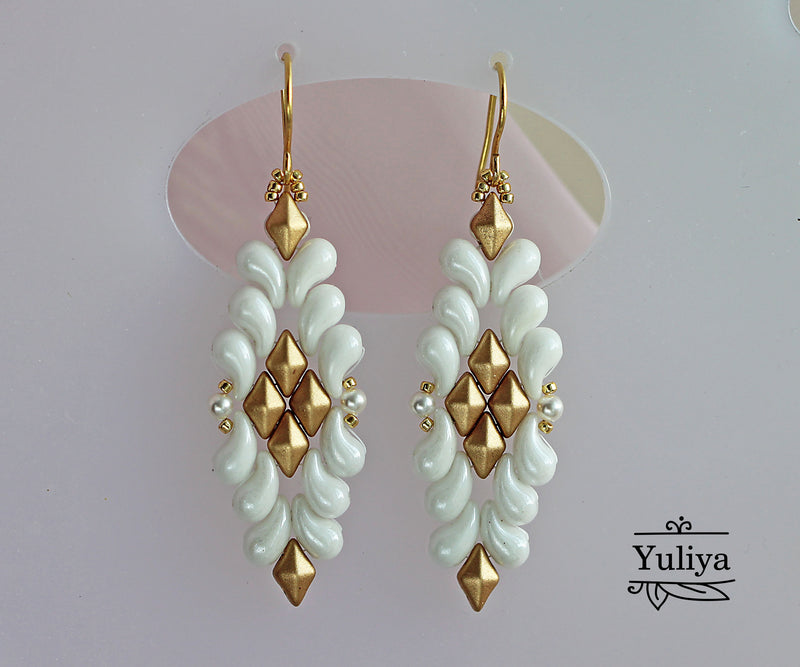 PDF Tutorial Earrings "Laura"