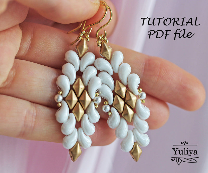 PDF Tutorial Earrings "Laura"