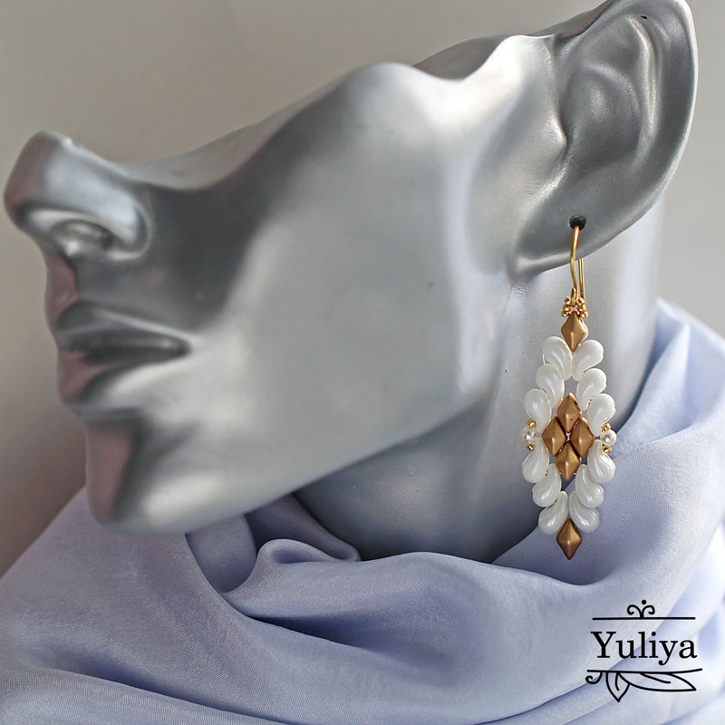PDF Tutorial Earrings "Laura"