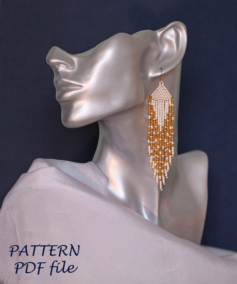 PDF Brick Stitch Earring Pattern (#7)