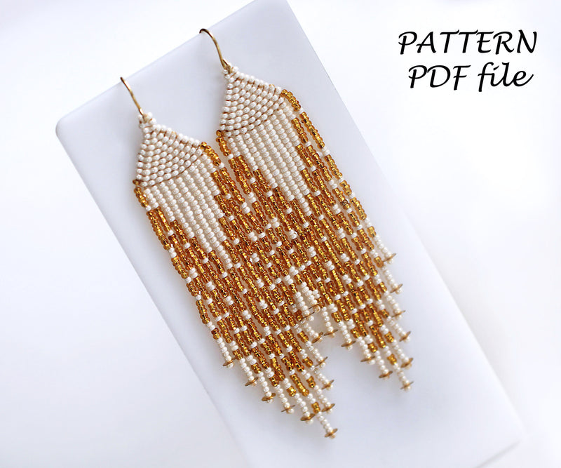 PDF Brick Stitch Earring Pattern (#7)