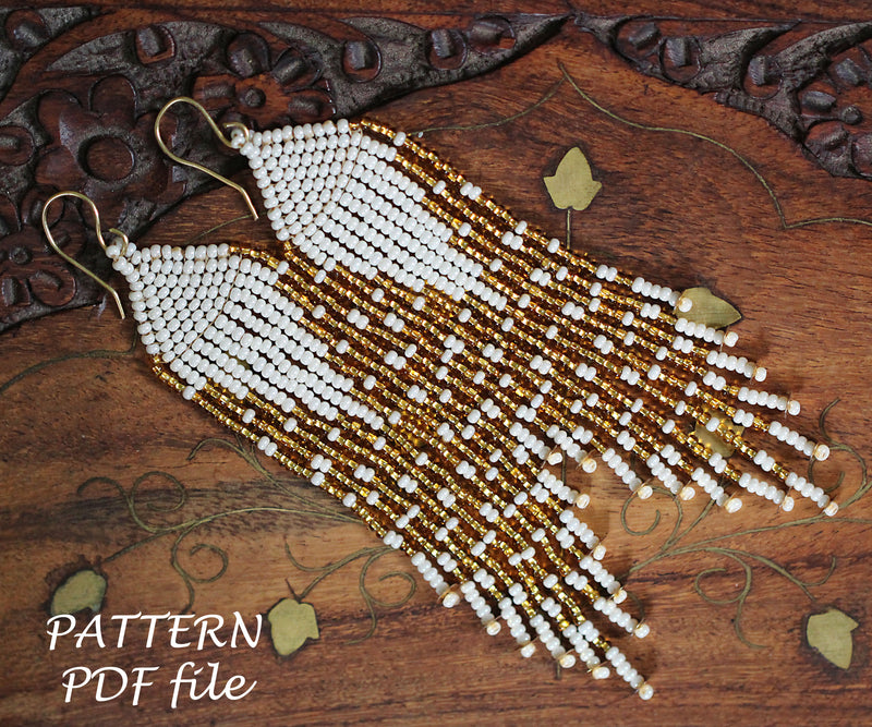 PDF Brick Stitch Earring Pattern (#7)