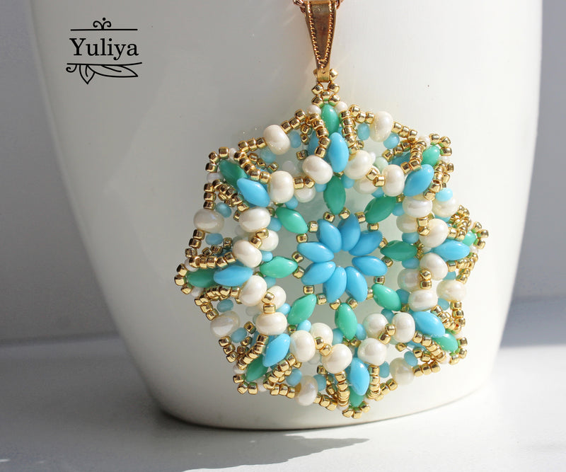 PDF Tutorial Pendant "Turquoise"