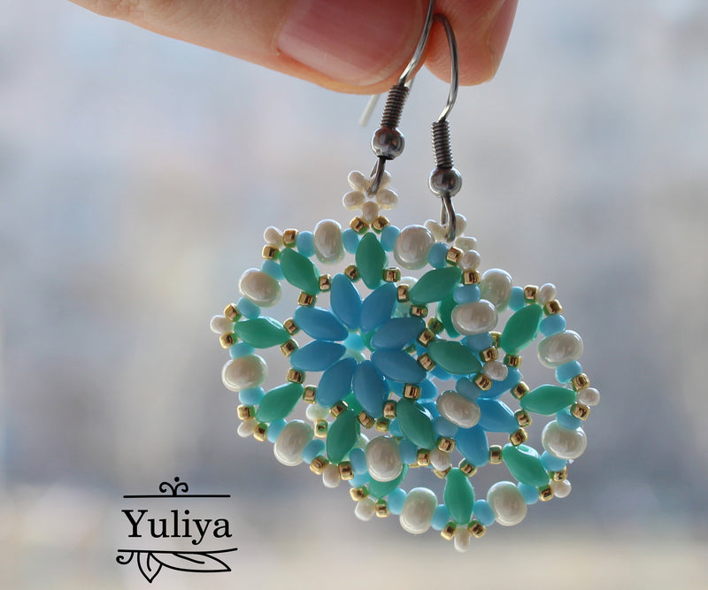 PDF Tutorial Earrings "Danielle"