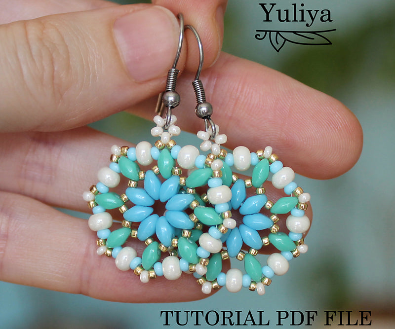 PDF Tutorial Earrings "Danielle"