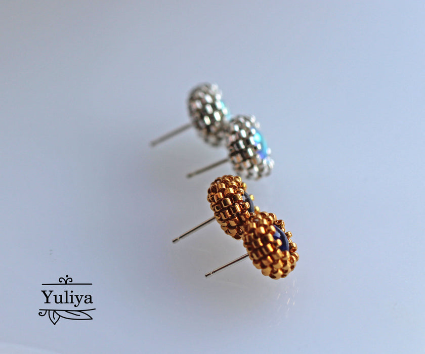 PDF Tutorial Stud Earrings "Wendy"