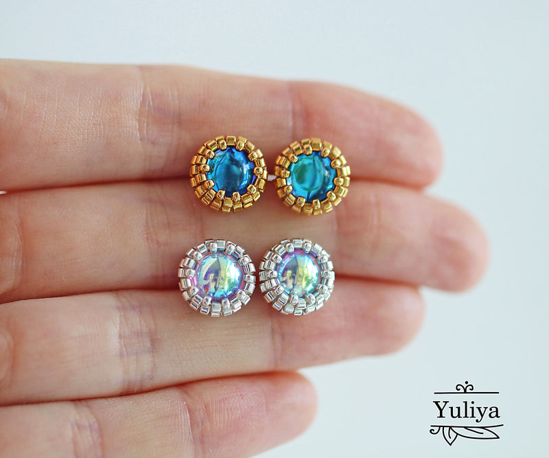 PDF Tutorial Stud Earrings "Wendy"