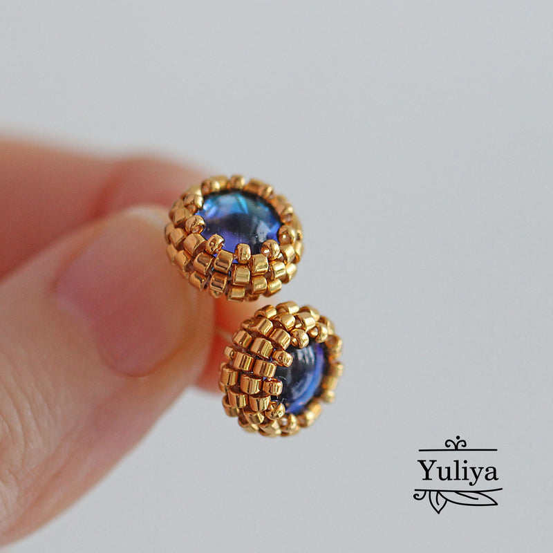 PDF Tutorial Stud Earrings "Wendy"