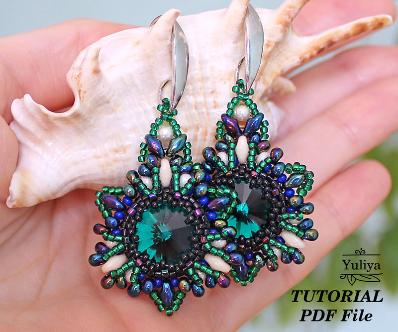 PDF Tutorial Earrings "Sea Miracle"