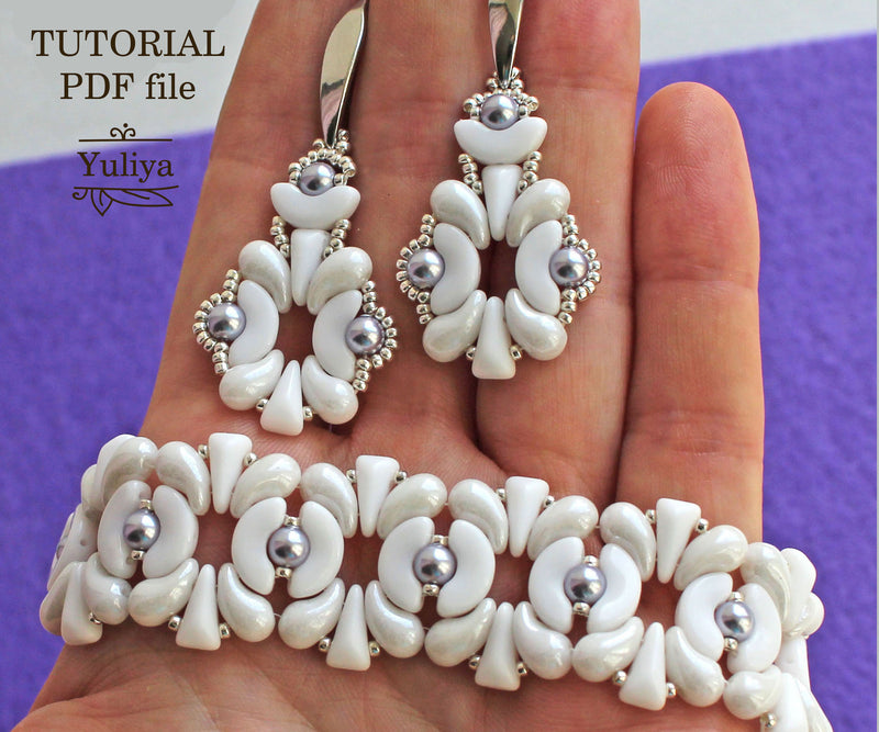 PDF Tutorial Jewelry Set "Maria"