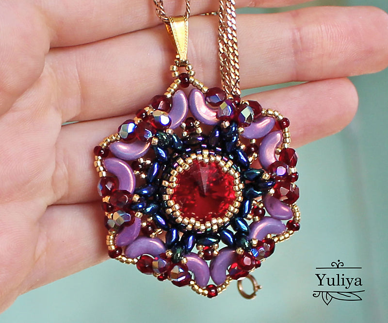 PDF Tutorial Pendant "Garnet"