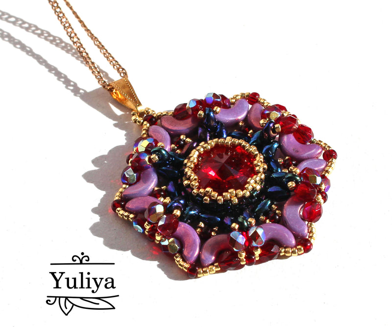 PDF Tutorial Pendant "Garnet"