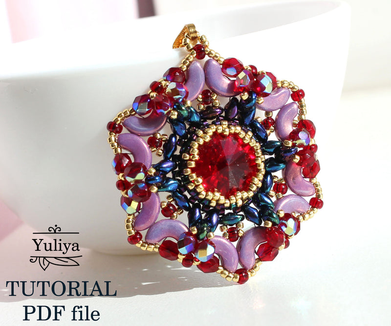 PDF Tutorial Pendant "Garnet"