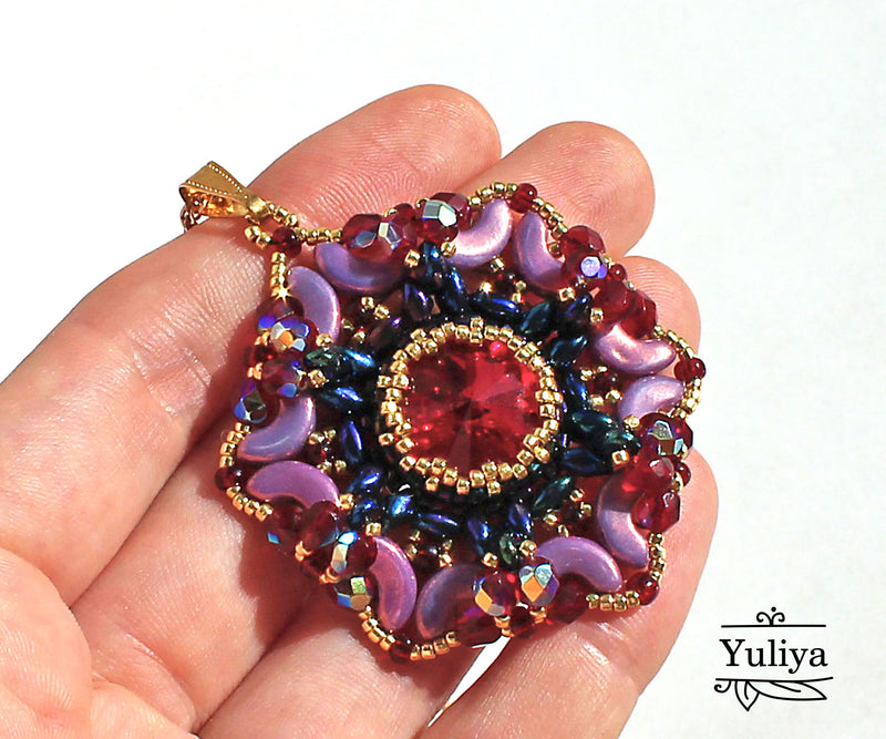 PDF Tutorial Pendant "Garnet"