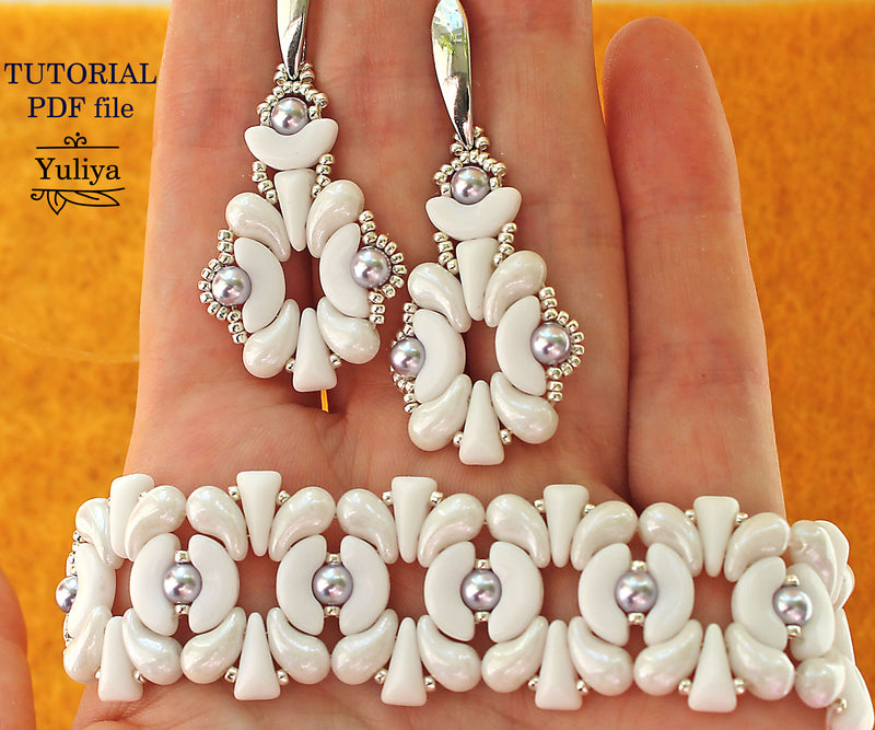 PDF Tutorial Jewelry Set "Maria"