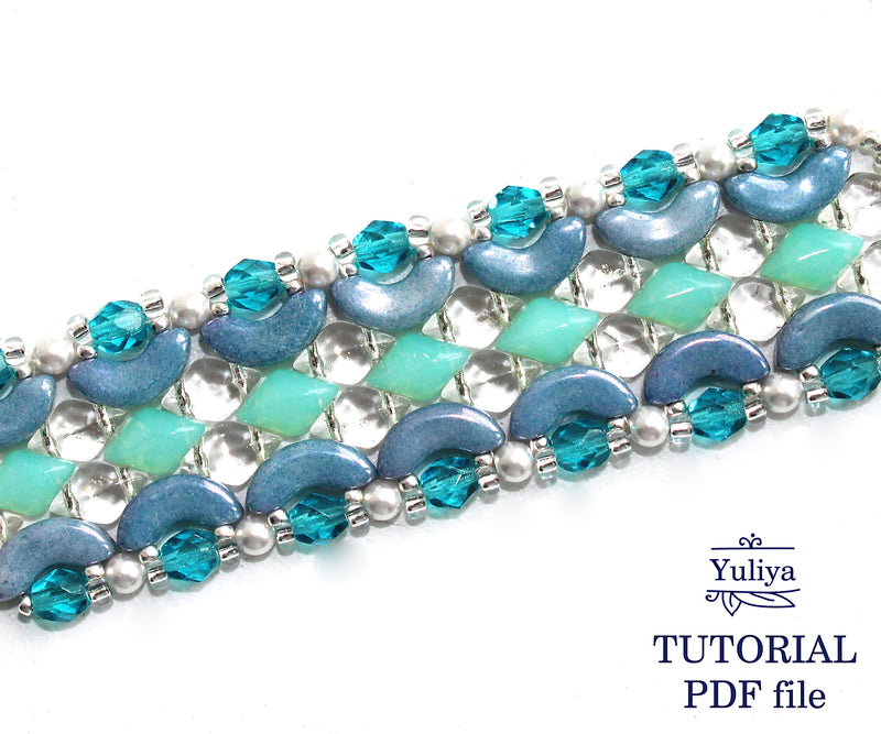 PDF Tutorial Bracelet "Aqua"