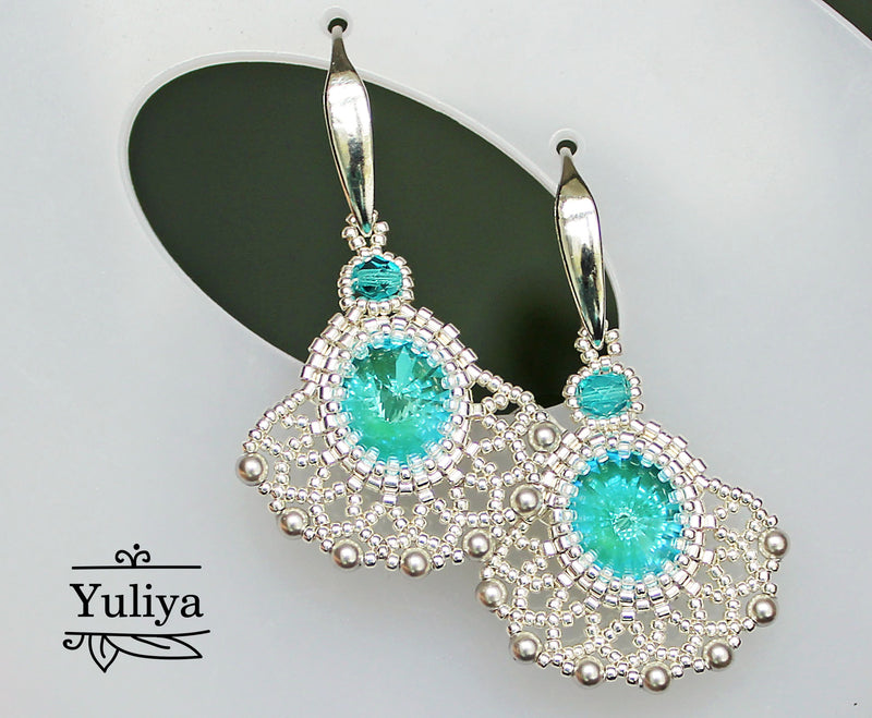 PDF Tutorial "Small Blue Earrings"