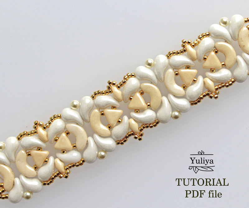 PDF Tutorial Beige Bracelet