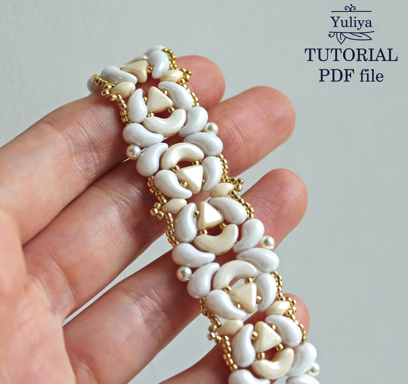 PDF Tutorial Beige Jewelry Set