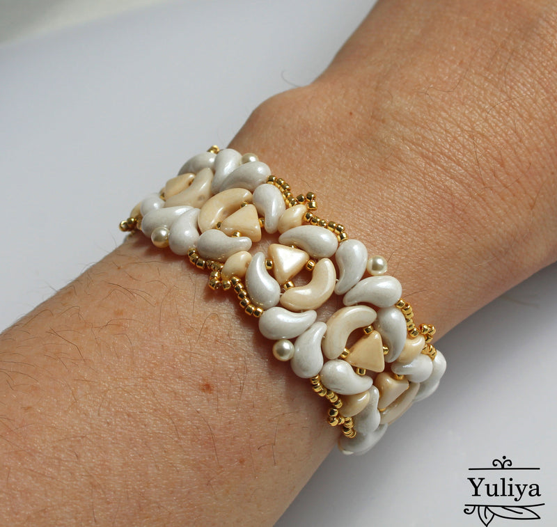 PDF Tutorial Beige Jewelry Set