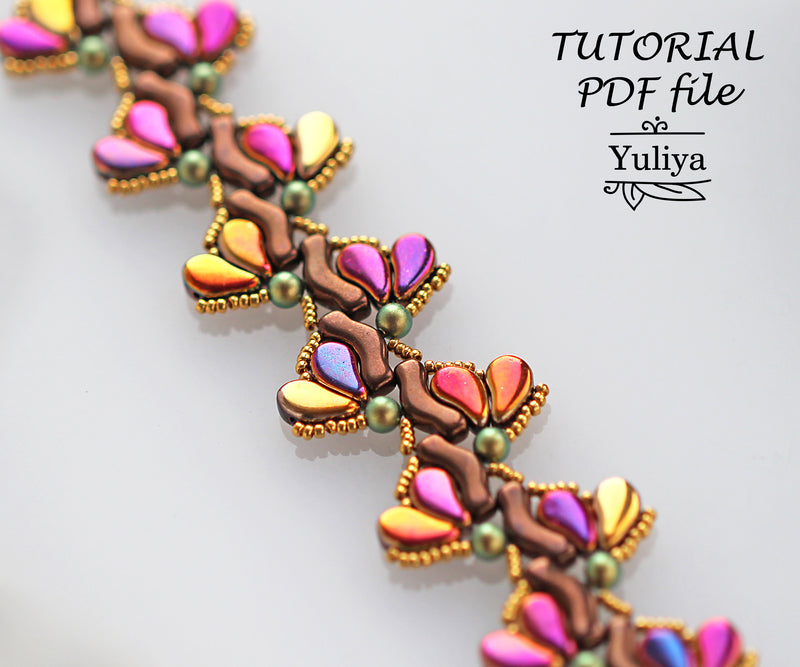 PDF Tutorial bracelet "Sakura"