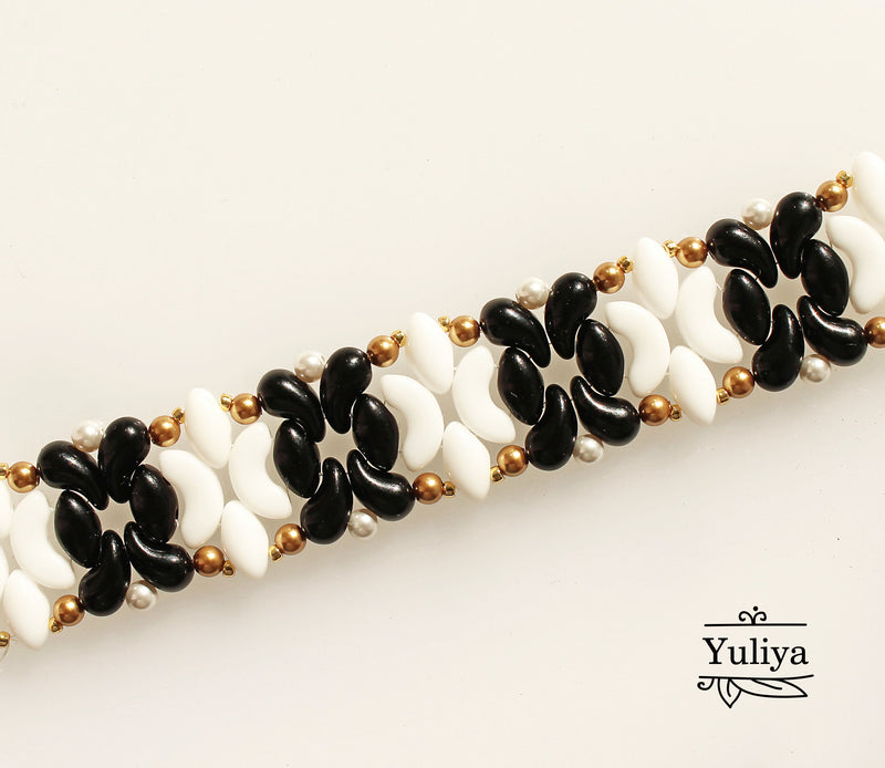 PDF Tutorial Bracelet "Black And White"