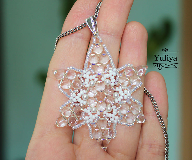 PDF Tutorial Pendant "Snowflake"