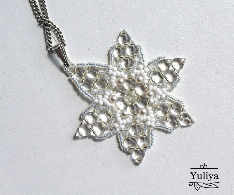 PDF Tutorial Pendant "Snowflake"
