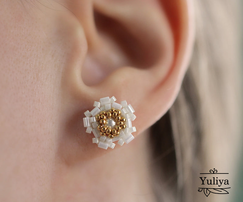 PDF Tutorial Stud Earrings "Janet"