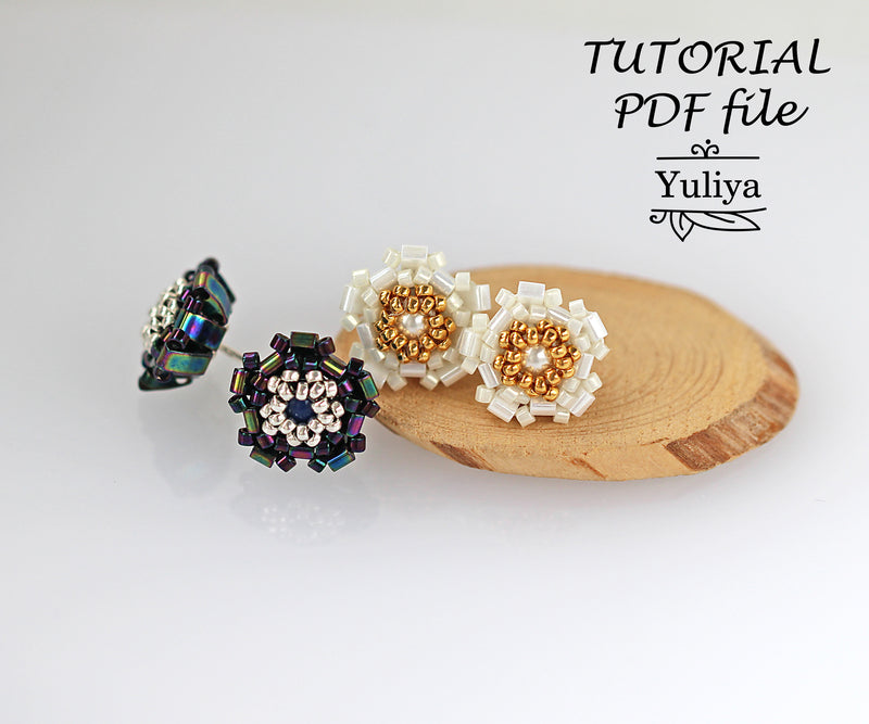 PDF Tutorial Stud Earrings "Janet"