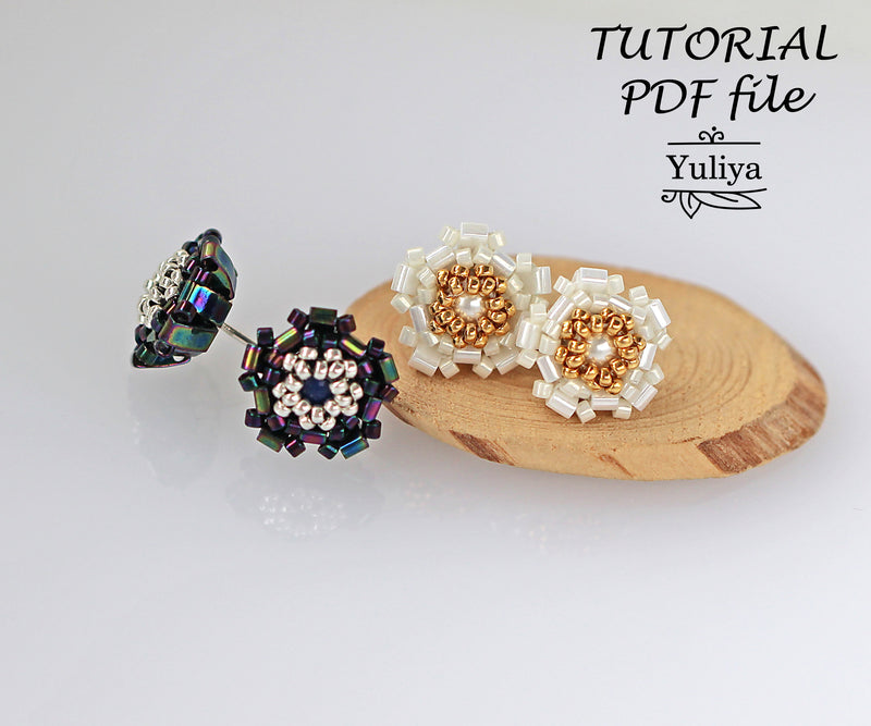 PDF Tutorial Stud Earrings "Janet"
