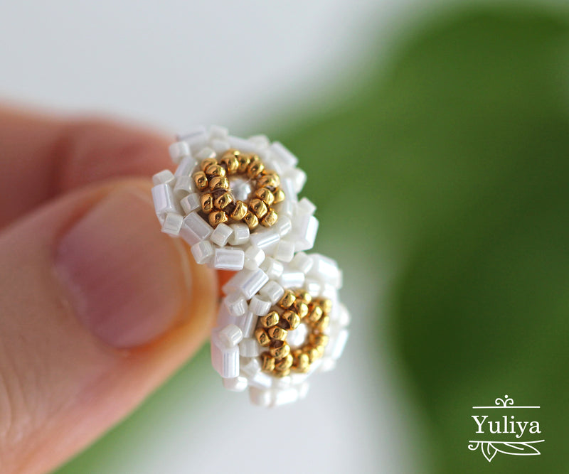 PDF Tutorial Stud Earrings "Janet"