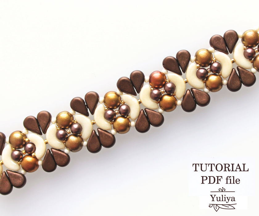 PDF Tutorial Bracelet "Milk Chocolate"